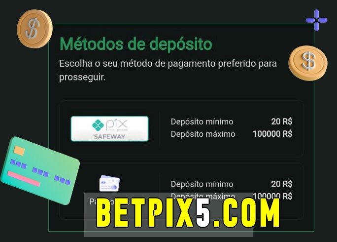 O cassino betpix bet oferece uma grande variedade de métodos de pagamento