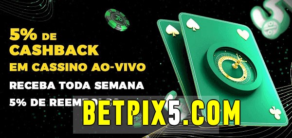 Promoções do cassino ao Vivo betpix 